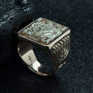 18k Rose Gold Custom Signet Ring, Bespoke Ring, One of a Kind Ring, Mens Signet Ring, Unique Signet Ring, Coat Of Arm Ring