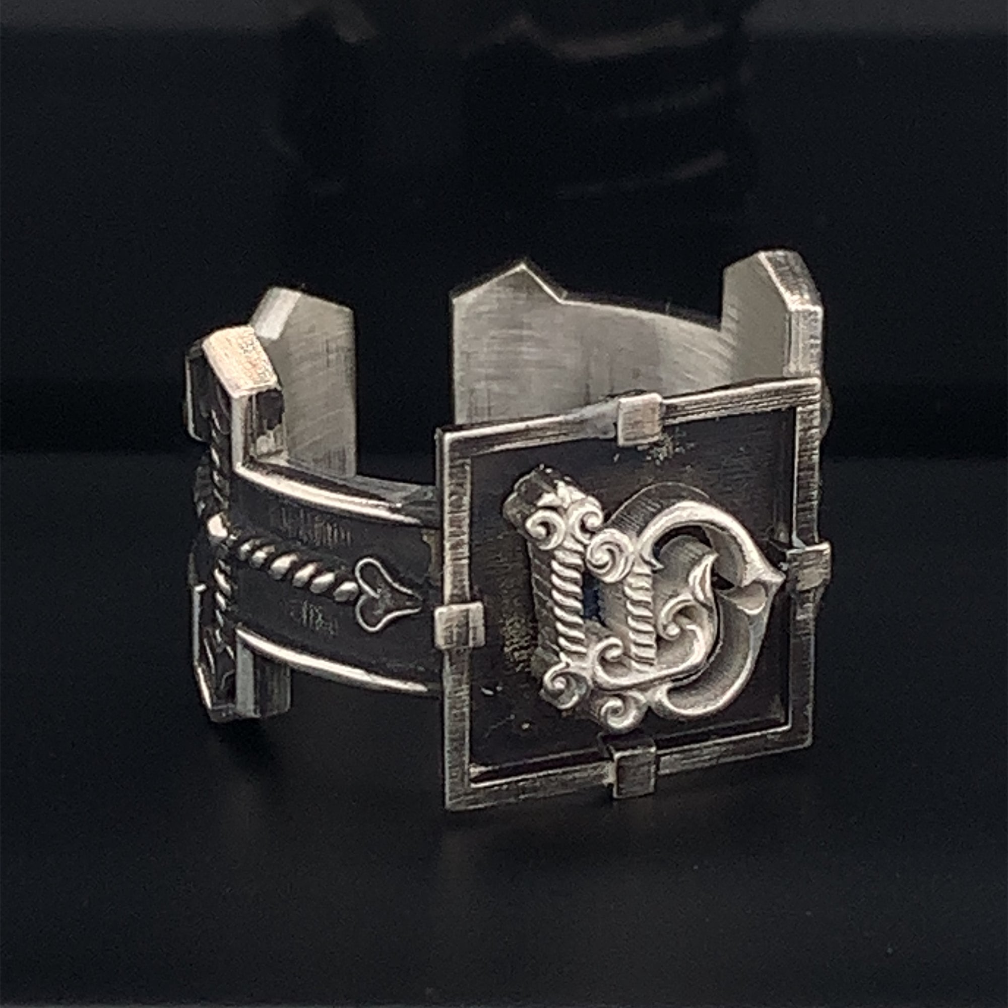 Monogram Ring, Custom Made Unique Cuff Ring for Mens and Women