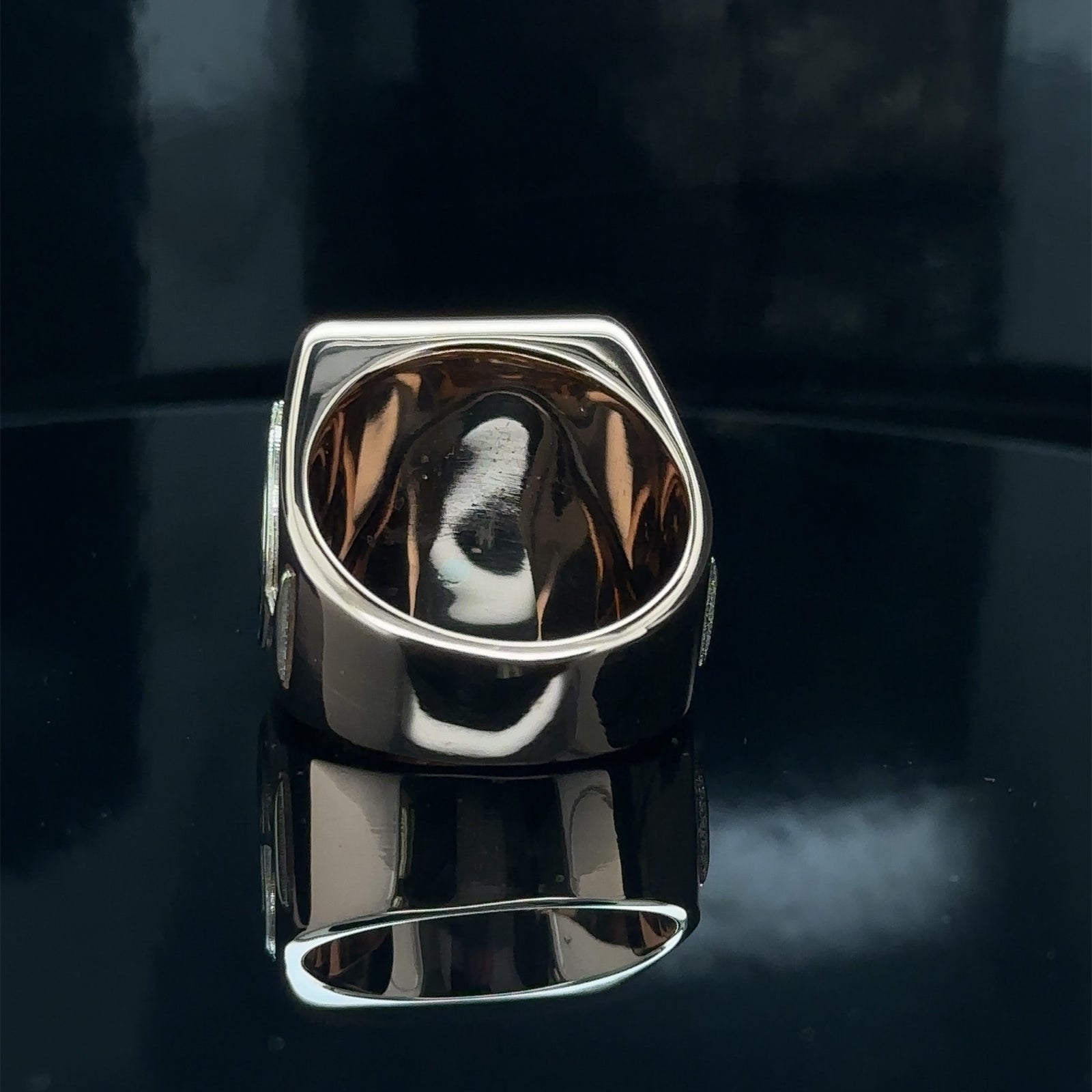 18k Rose Gold Custom Signet Ring, Bespoke Ring, One of a Kind Ring, Mens Signet Ring, Unique Signet Ring, Coat Of Arm Ring