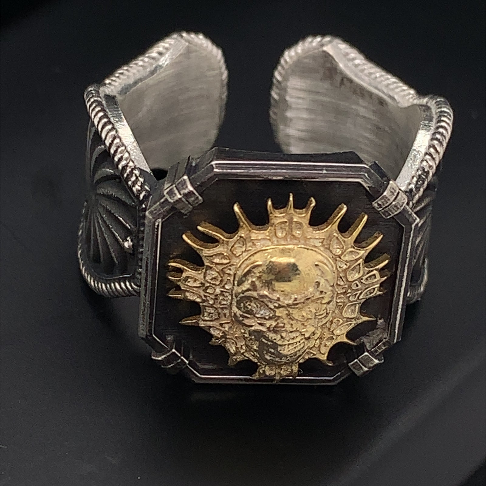 Skull Ring, Gold Skull Ring, Biker Ring, Gothic Style Ring, Handmade Ring, Mens Fashion Ring, Unique Skull Ring , Mens Silver Skull Ring