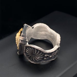 Skull Ring, Gold Skull Ring, Biker Ring, Gothic Style Ring, Handmade Ring, Mens Fashion Ring, Unique Skull Ring , Mens Silver Skull Ring