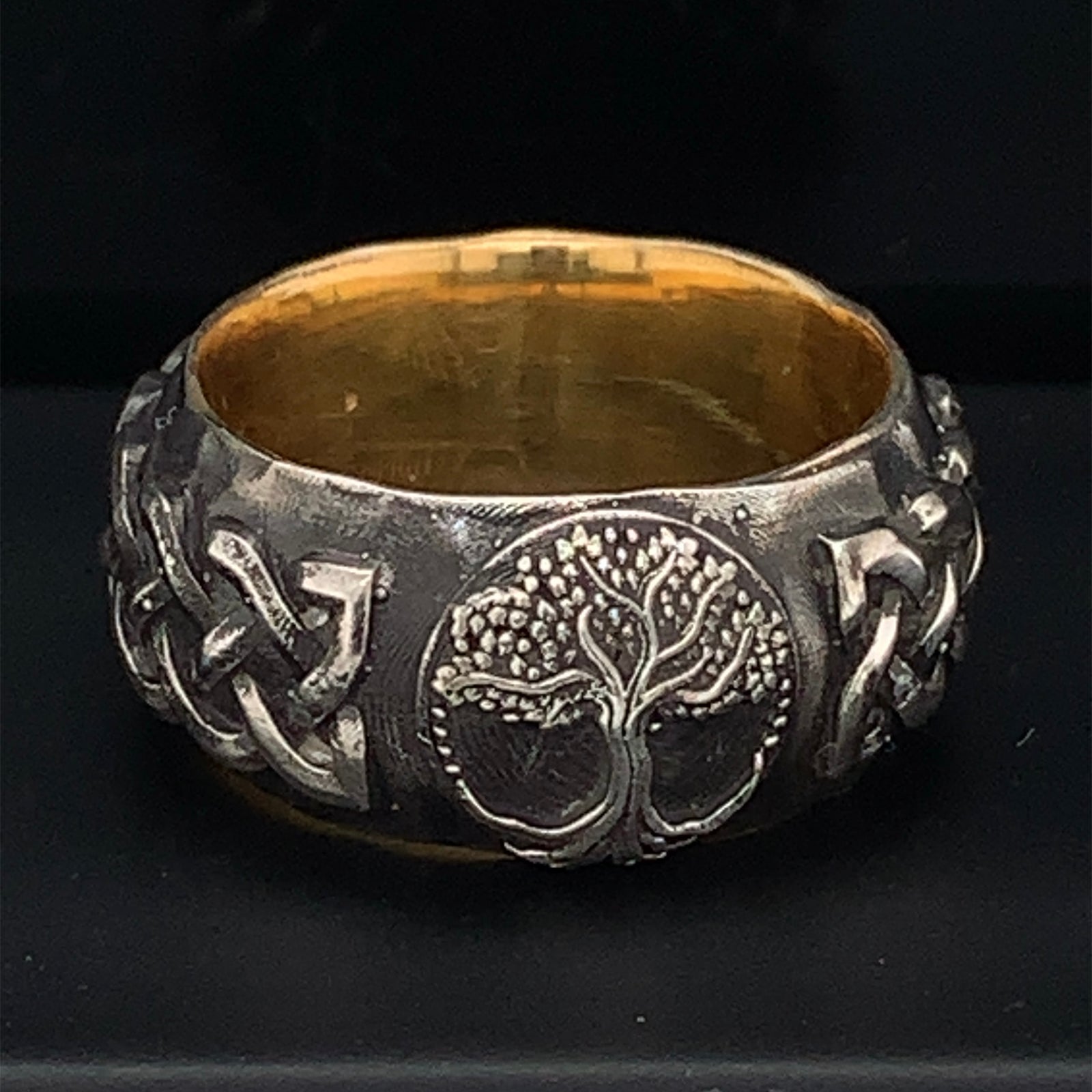 Sterling Silver Handmade Family Tree Wedding Ring, Anniversary Ring, Tree of Life Silver Ring, Promise Ring