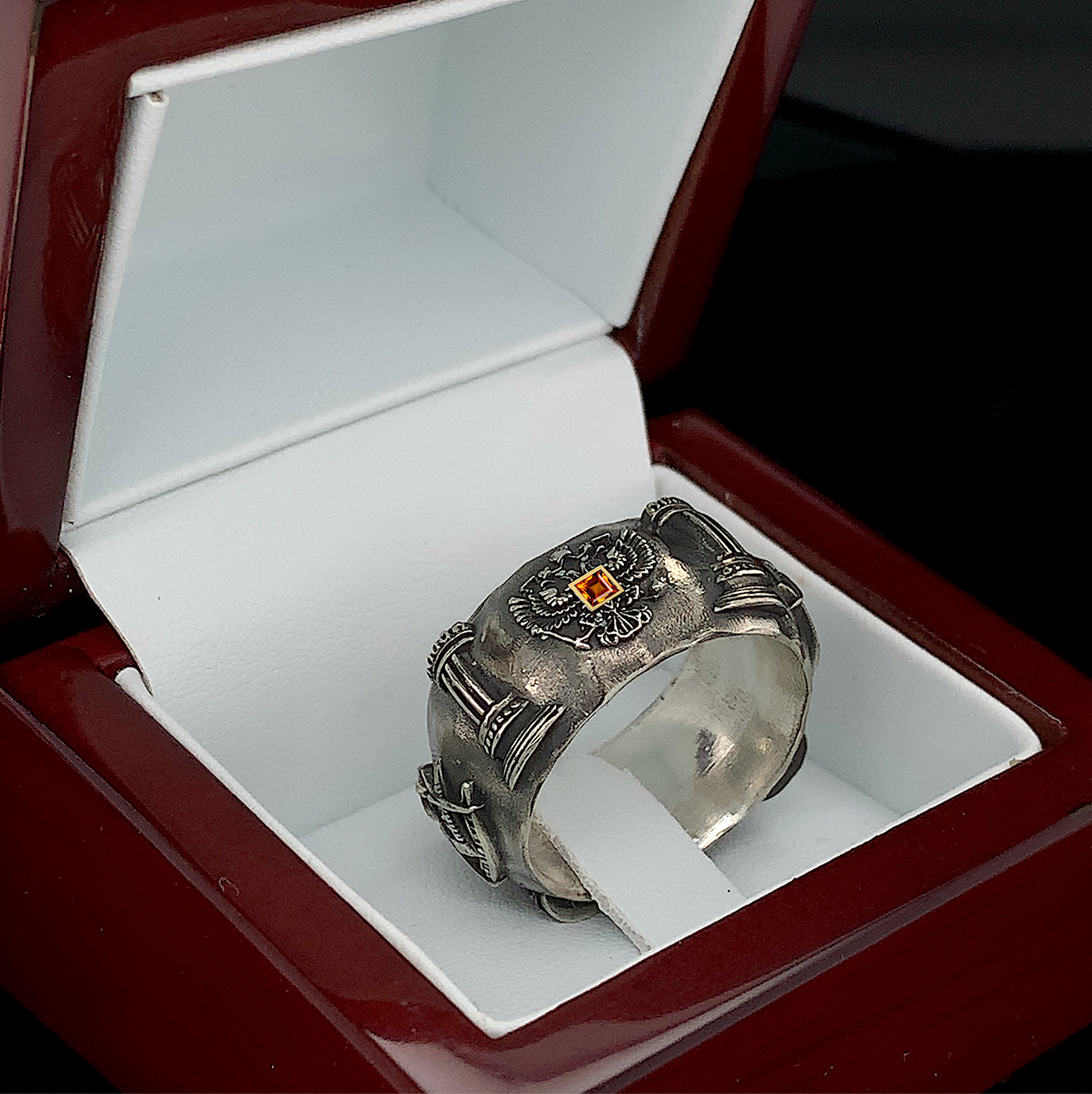 Two headed 2025 eagle ring